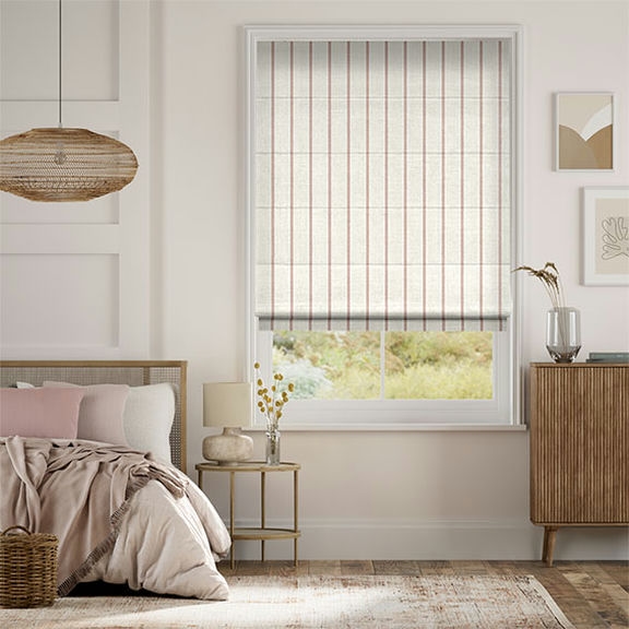 striped roman shades